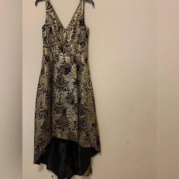 green emerald velvet dress Carmina Gold Sequin Plunge-Neck Wrap Mini Dress With Sash Detail – Club L  London main image 0